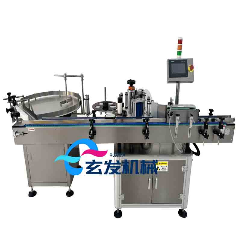 上料转盘加圆瓶贴标机
